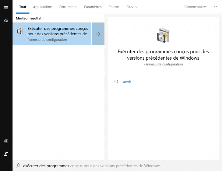 Comment utiliser les anciens jeux et logiciels sous Windows 10