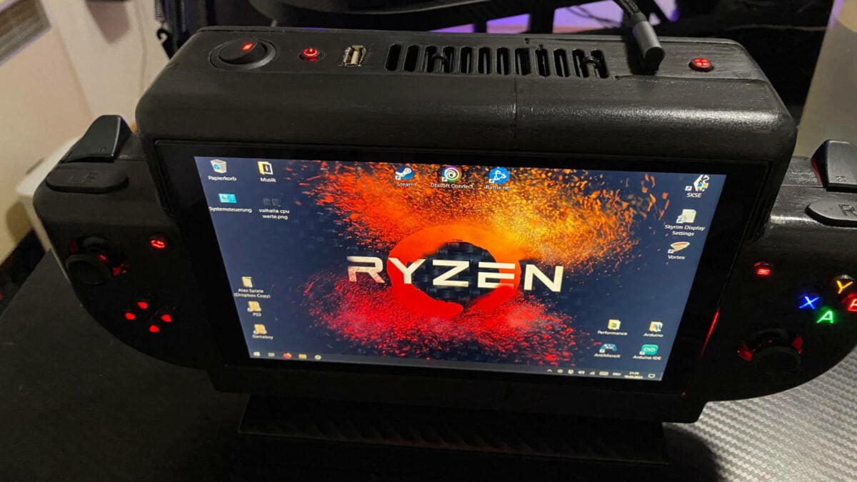 Vue du dessus du Ryzen Deck.