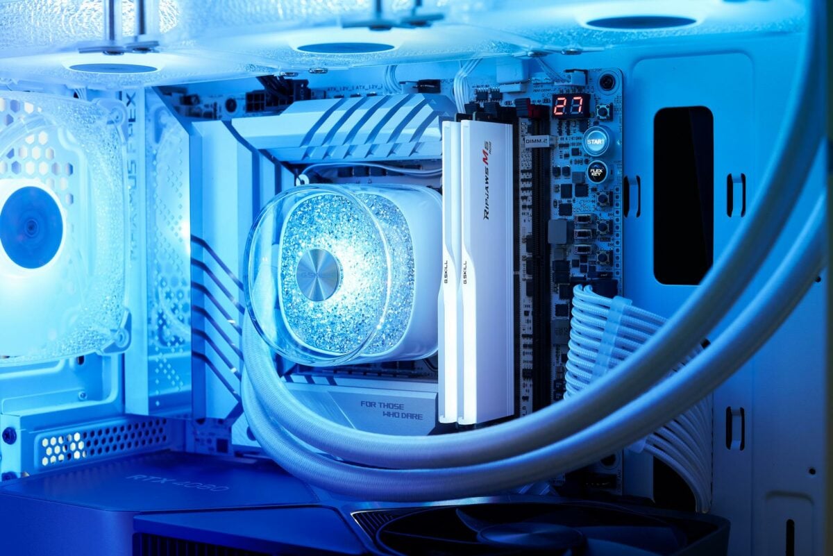 Blanc G.Skill Ripjaws M5 RGB DDR5.