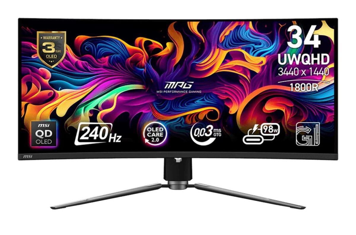 MSI MPG 341CQPX QD-OLED front.