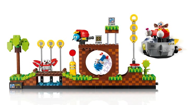 Un ensemble Lego Sonic.