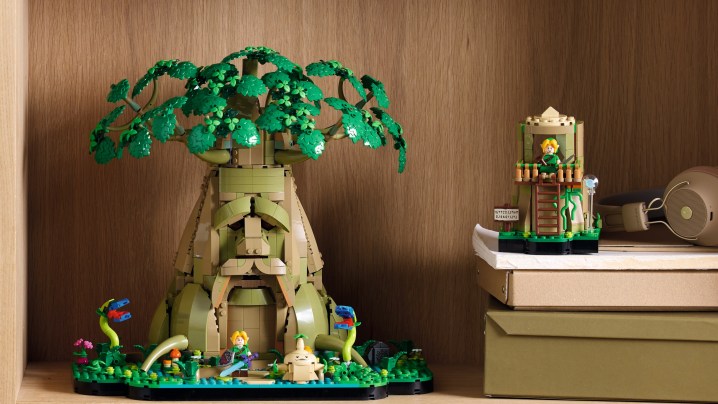 L'ensemble Lego du Grand Arbre Deku.