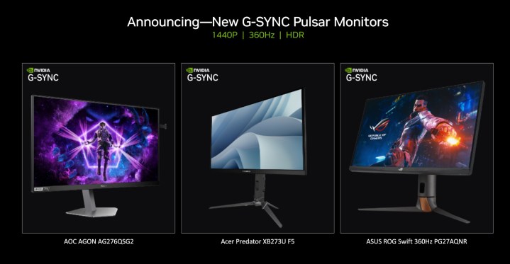 Les premiers moniteurs avec Nvidia Pulsar.