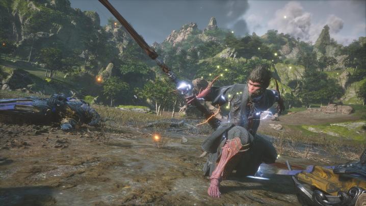 Une posture dans Black Myth: Wukong.