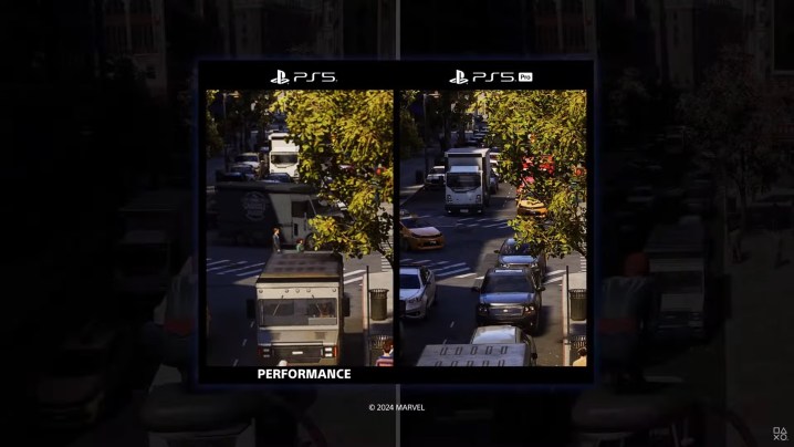 Une comparaison de PSSR dans Spider-Man 2.