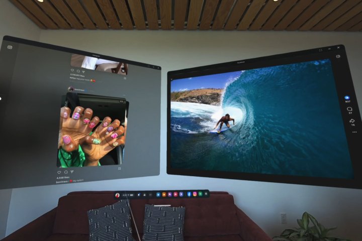 Meta Quest 3S has good mixed reality quality.