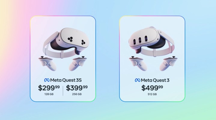 Meta Quest pricing.