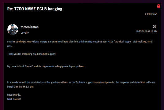Problèmes SSD Gen5 - Image 2