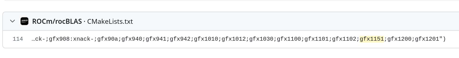 ROCm GFX1151