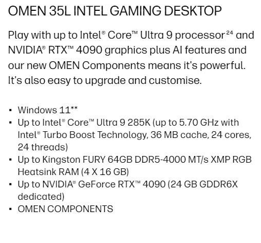 OMEN 35L Arrow Lake