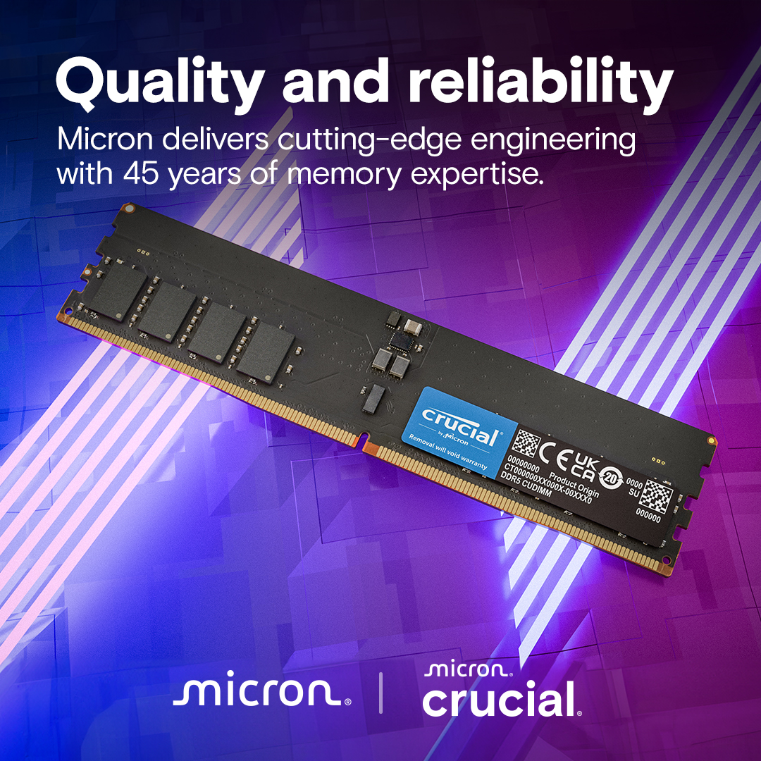 Crucial DDR5 CUDIMM Memory