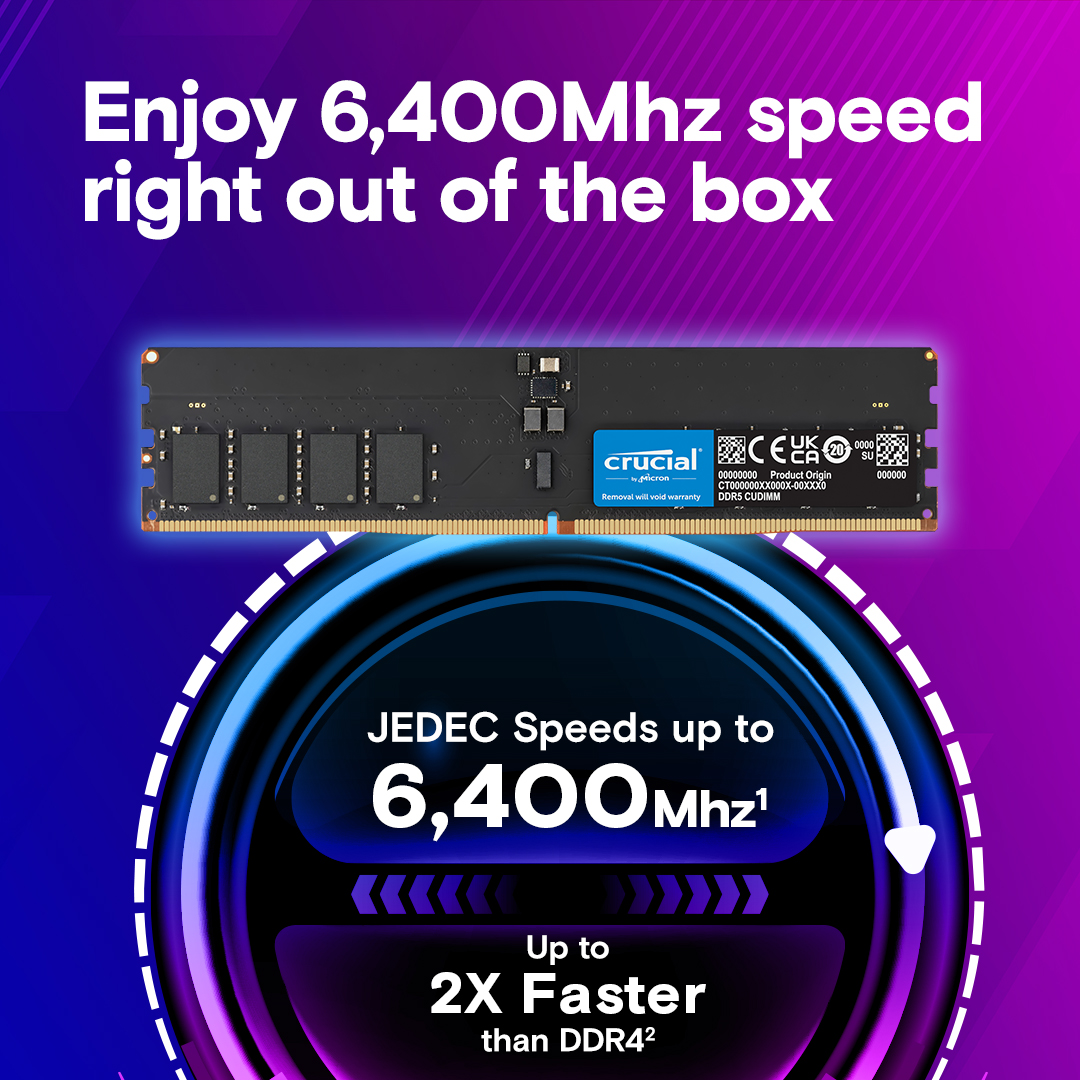 Crucial DDR5 CUDIMM Memory