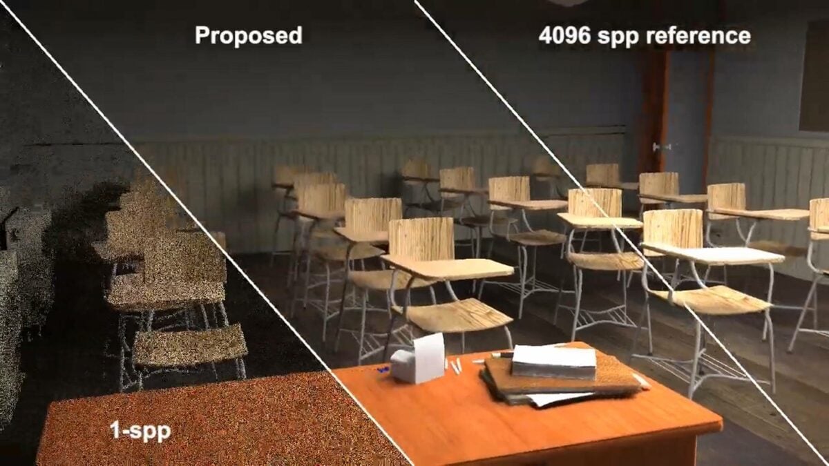 Ray tracing denoising.