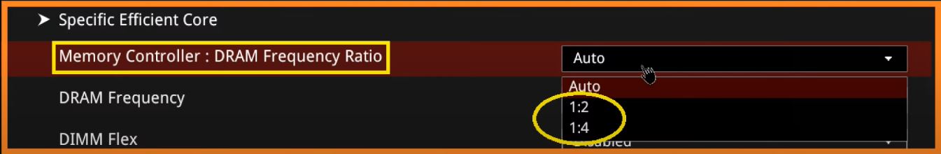 Memory controller Gear 2 vs Gear 4