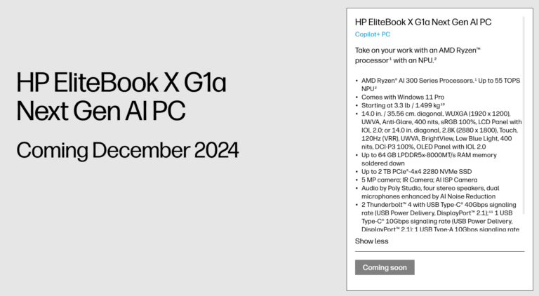 HP ELITEBOOK X G1a