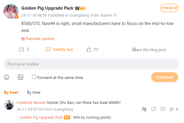 Performances des GPU Battlemage