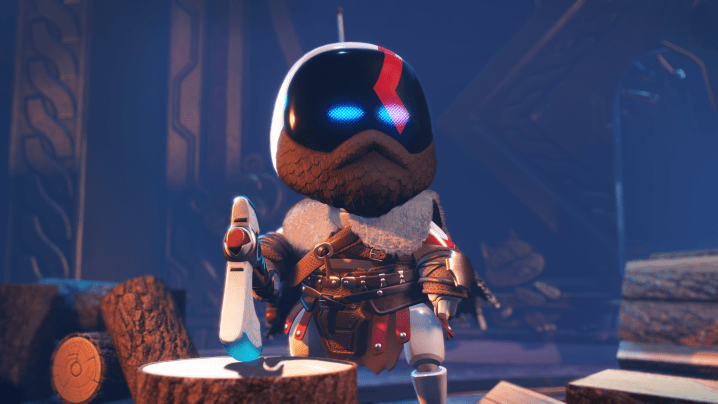Astro Bot s'habille en Kratos.