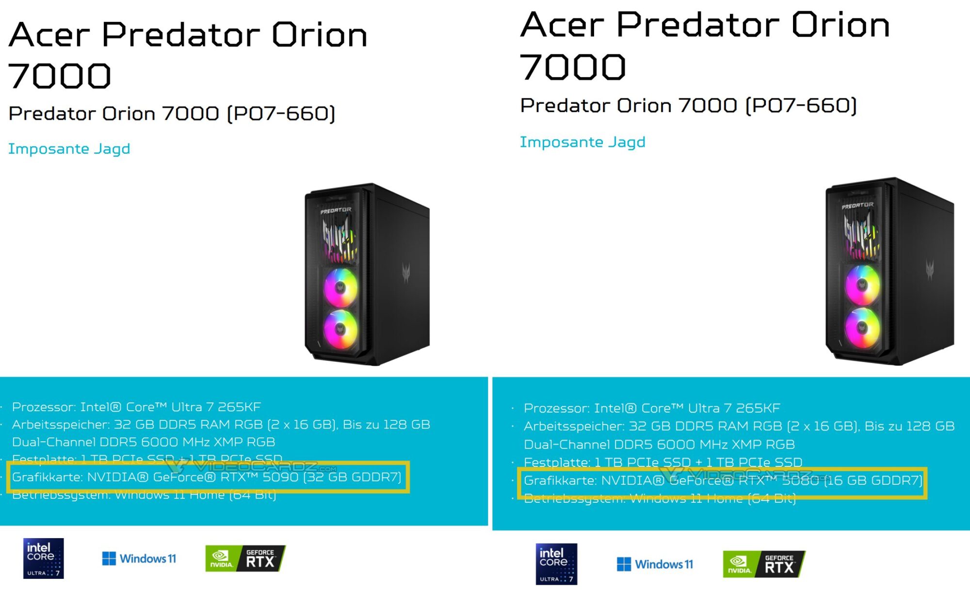 Acer Predator Orion 7000 RTX 5090 5080