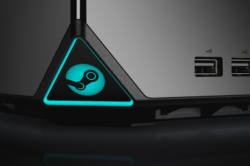 Un gros plan de la Steam Machine