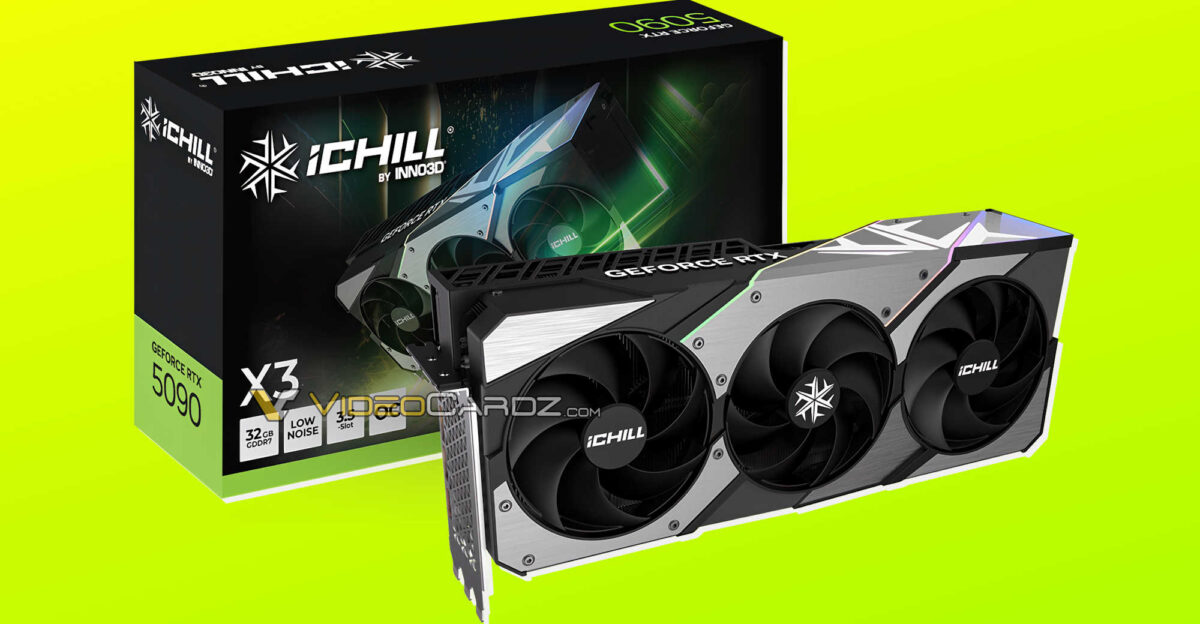 Inno3D GeForce RTX 5090 iChill X3 Box and GPU