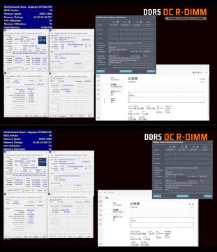 V-Color RDIMM 5600 and 6000 Latency Intel