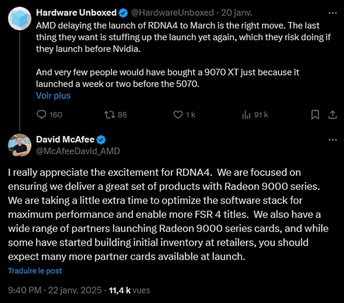 Réponse d'AMD concernant le retard de la Radeon 9000.