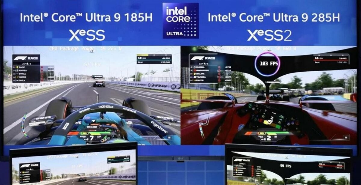 Performance de Intel XeSS 2 FG.