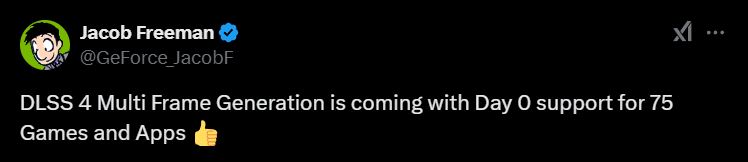 Jeux supportant la génération multi-image DLSS