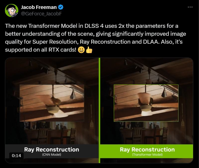 NVIDIA DLSS Transformer Model