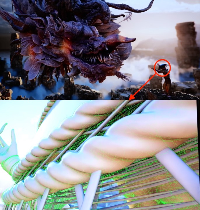 Démonstration RTX Mega Geometry au CES 2025.