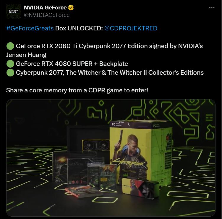 Boîte Mystère NVIDIA Cyberpunk 2077
