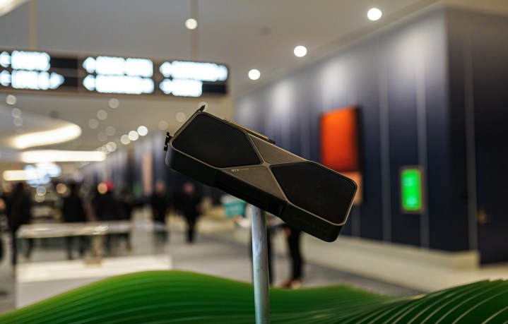 La RTX 5090 d'Nvidia au CES 2025.