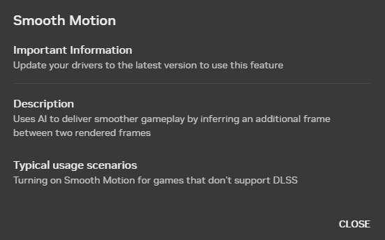 NVIDIA Smooth Motion 1