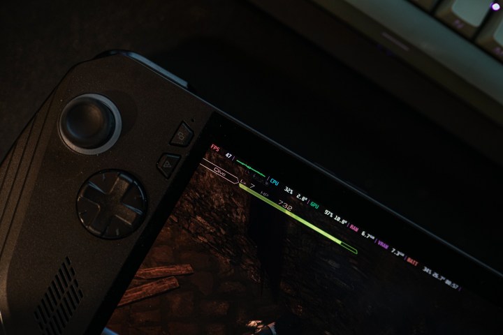 Graphique du temps d'image sur le mod Decky-FrameGen.