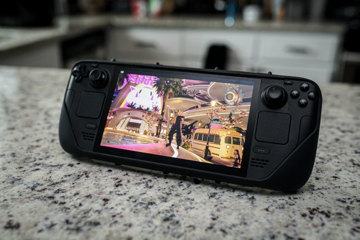 Final Fantasy VII Rebirth fonctionnant sur la Steam Deck.