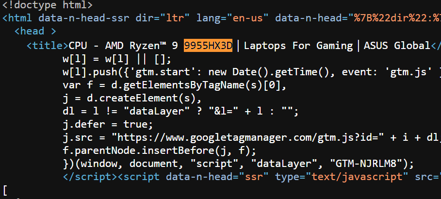 ASUS Ryzen 9 9955HX3D Source Code
