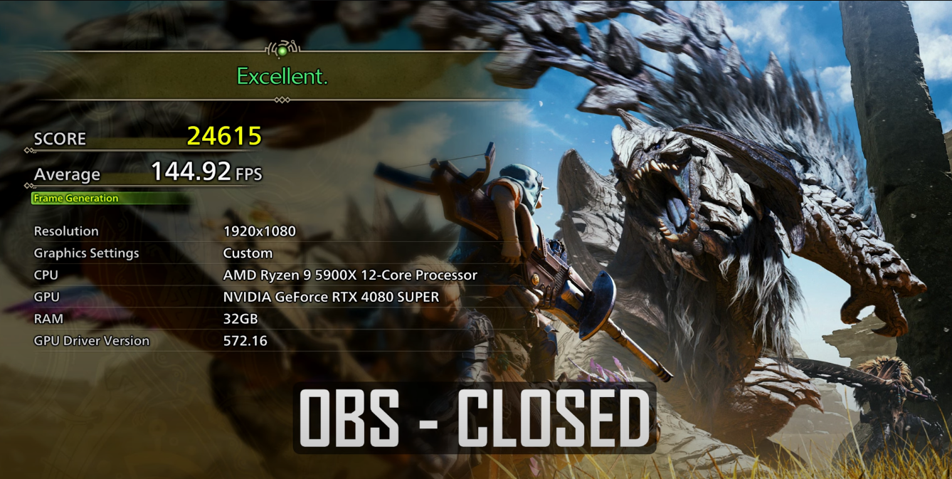 RTX 4080 Super Monster Hunter Wilds