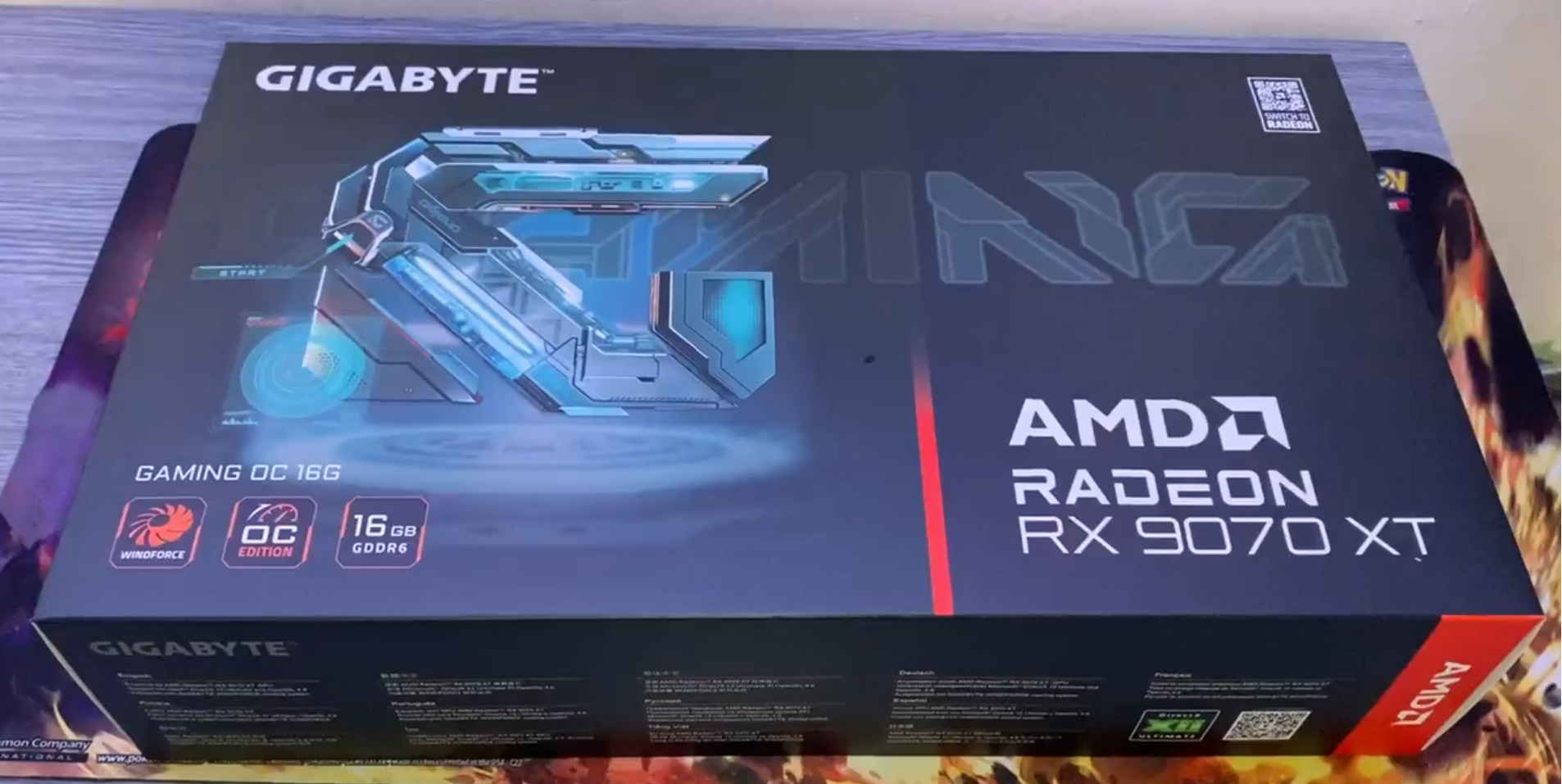 Gigabyte Radeon RX 9070 XT Gaming OC leak