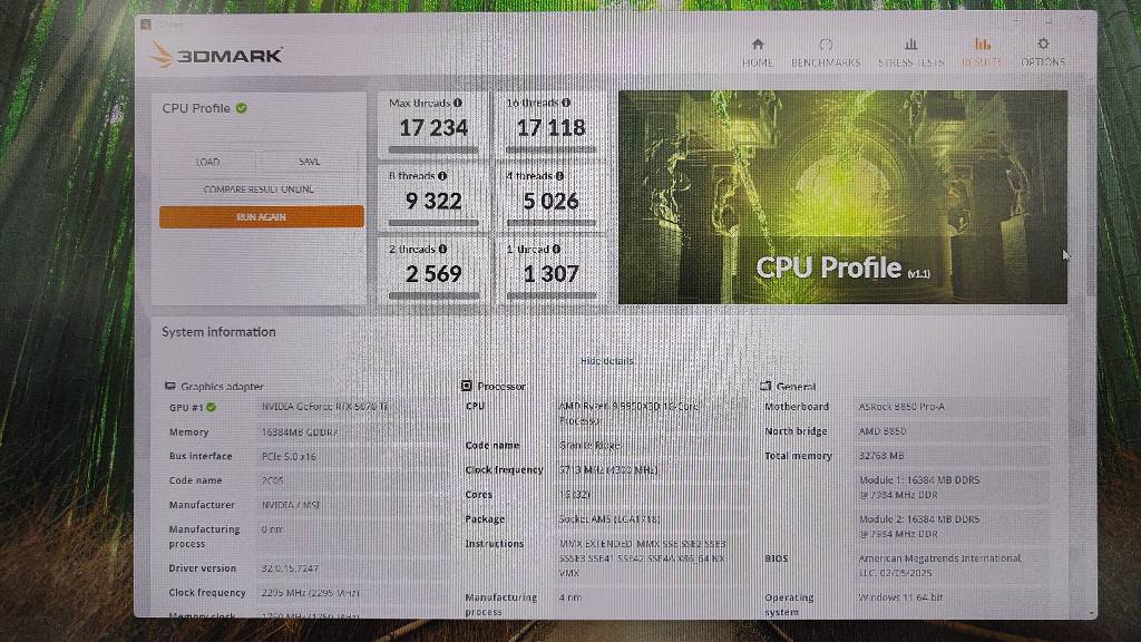 Ryzen 9950X3D 3DMark