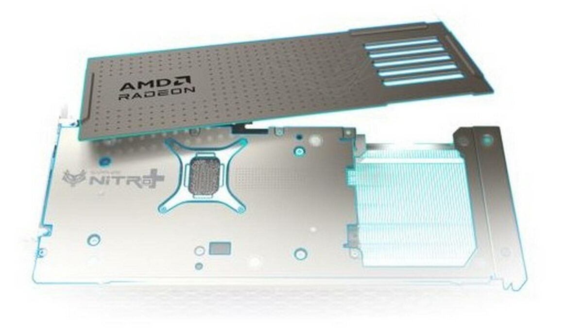 Sapphire RX 9070 series backplate.