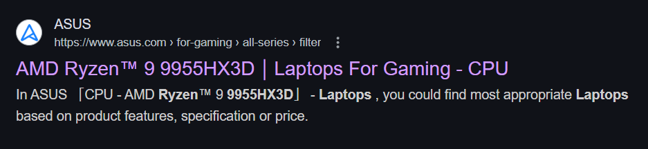 ASUS Ryzen 9 9955HX3D Source Code