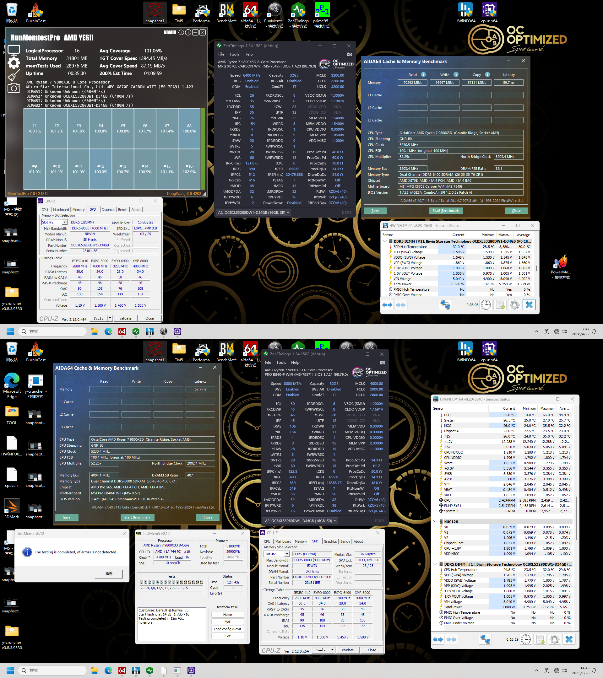 3_Biwin OC Lab DW100 8000&6400