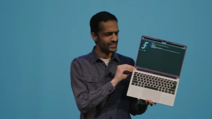 Framework Laptop 13 présenté lors de l'événement de lancement le 25 février 2025.