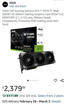 RTX 5070 Amazon 3