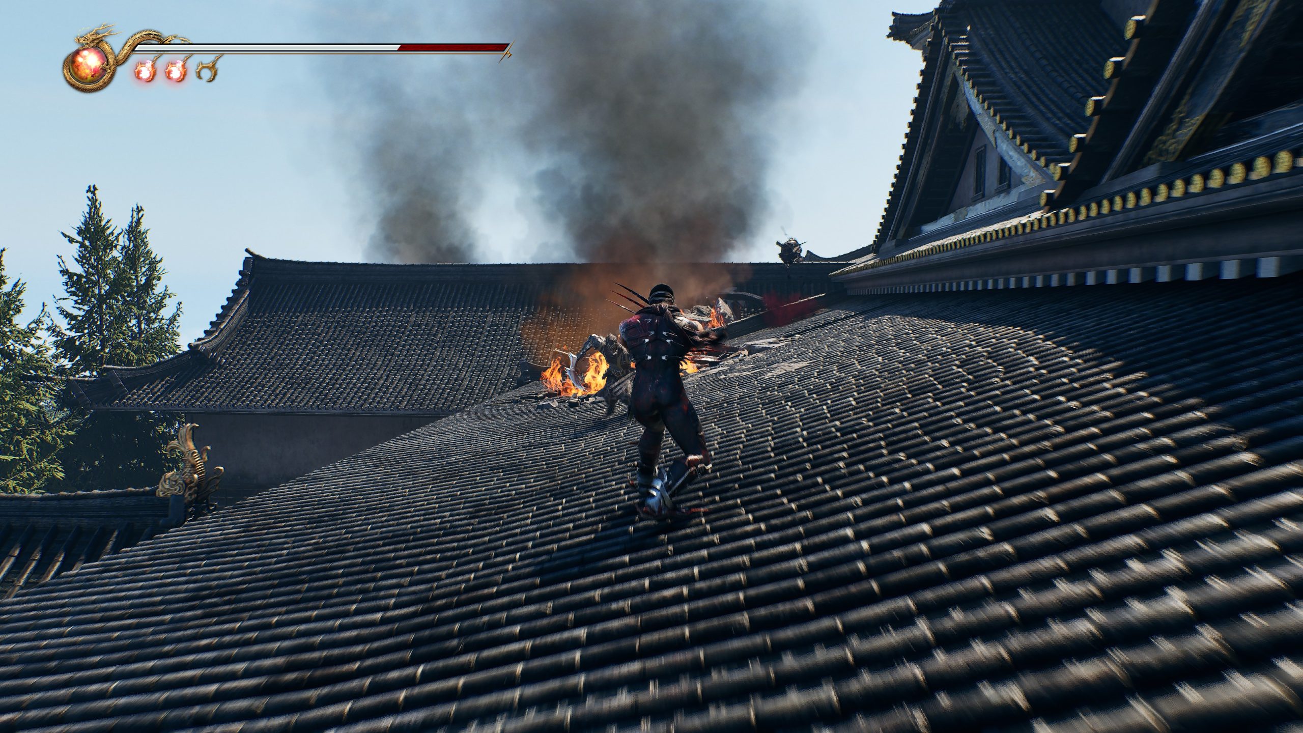 Combat dans Ninja Gaiden 2 Black