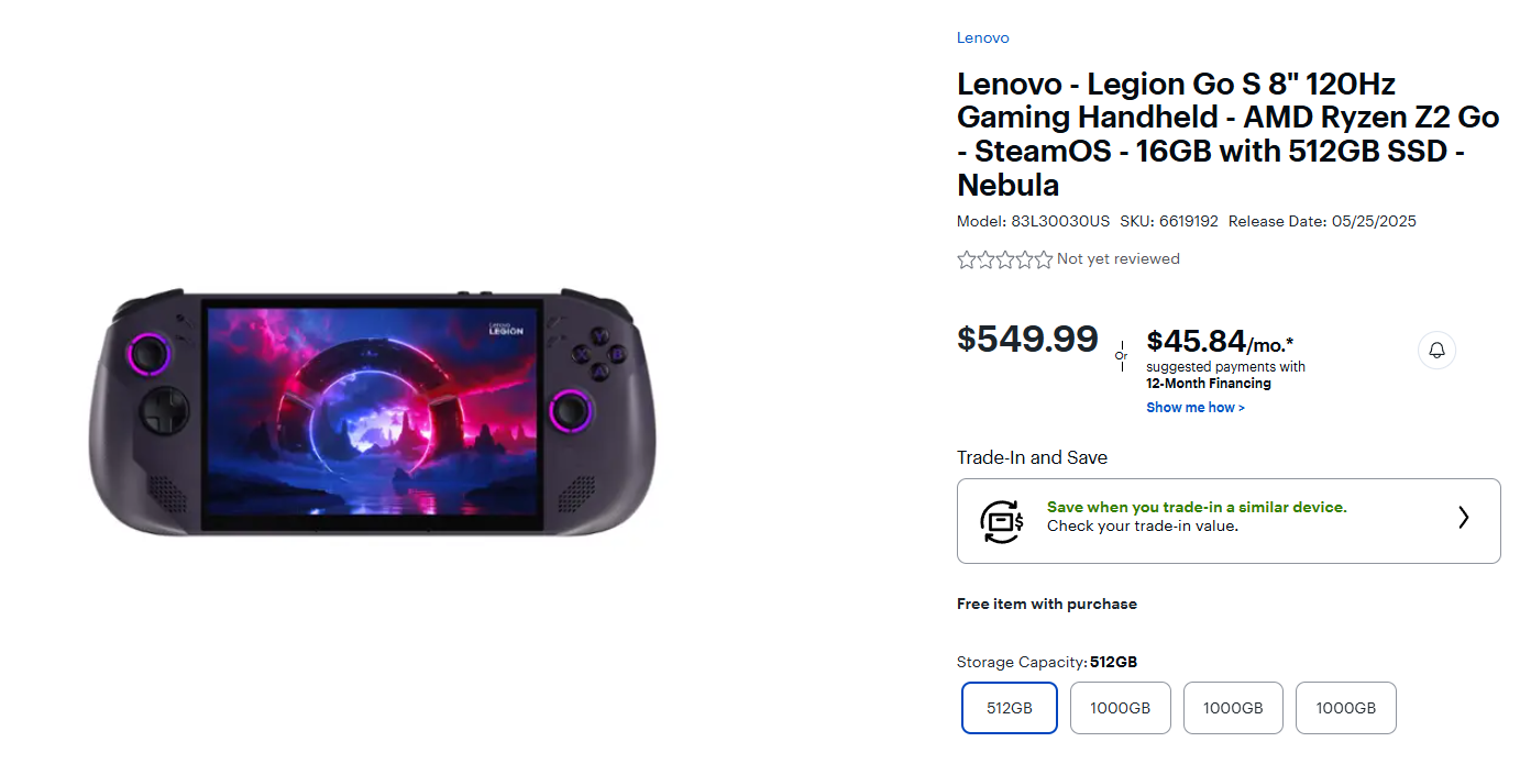 Legion Go S Z2 Go Best Buy