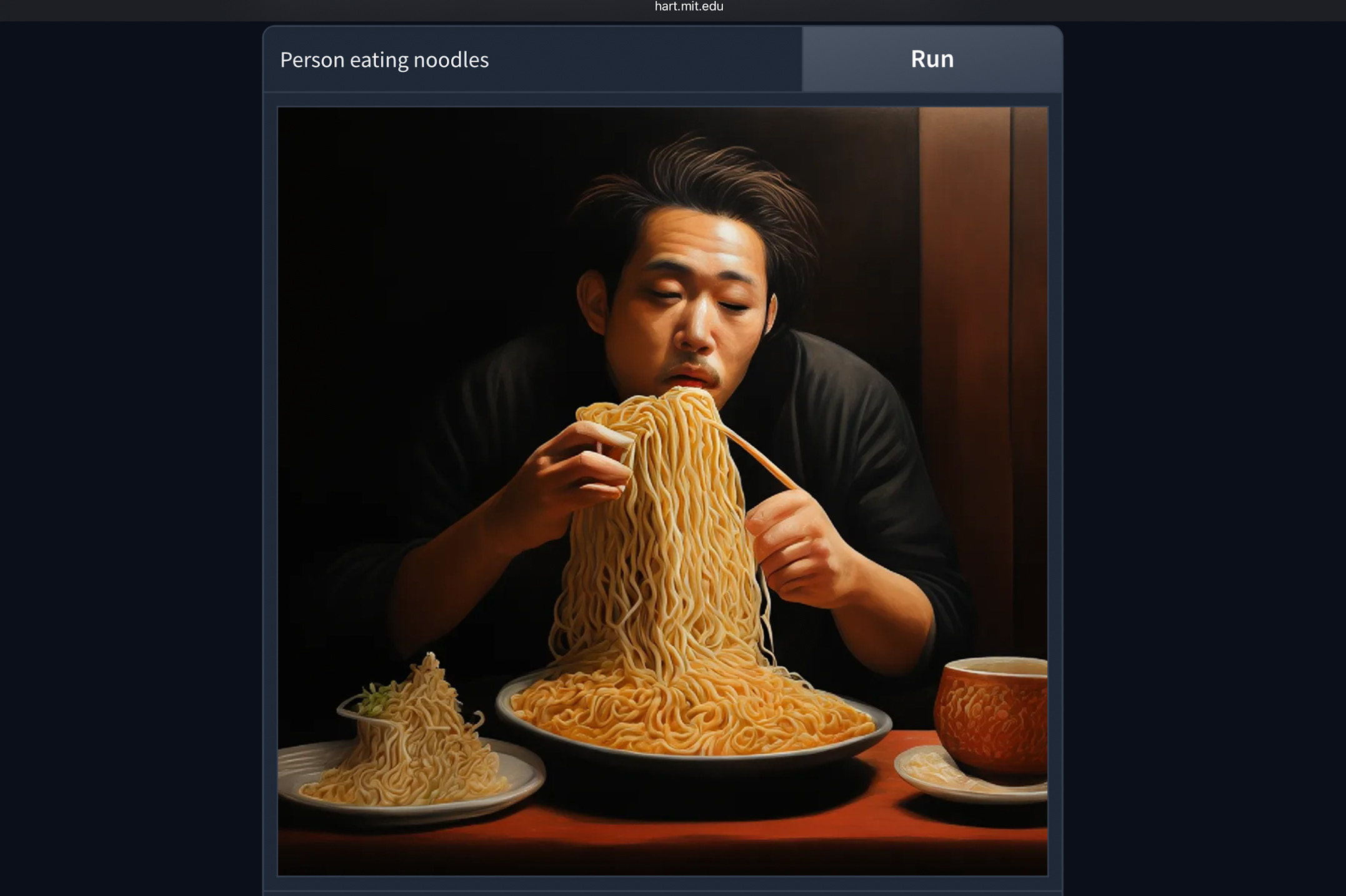Échantillon d'images AI générées avec HART.