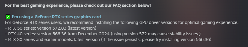 Khazan Recommended Drivers