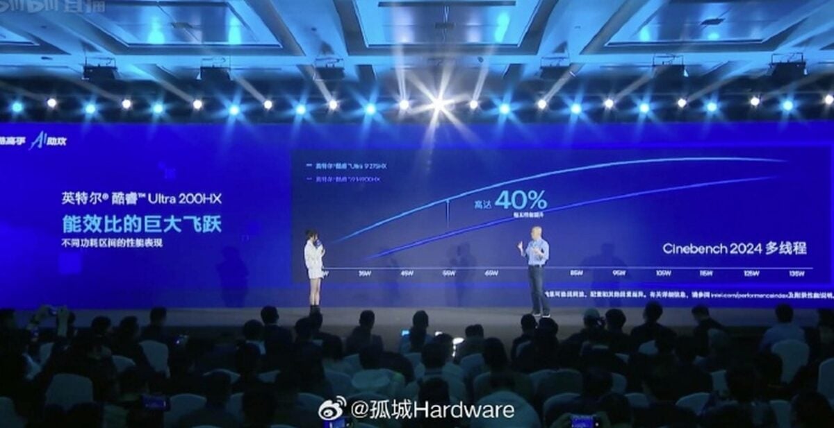 Efficacité du Core Ultra 200HX.