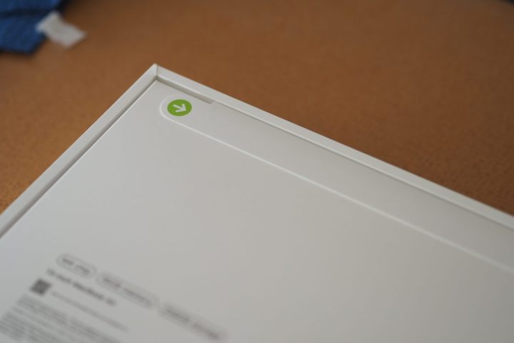 Apple Magic Keyboard packaging showing zip tab.